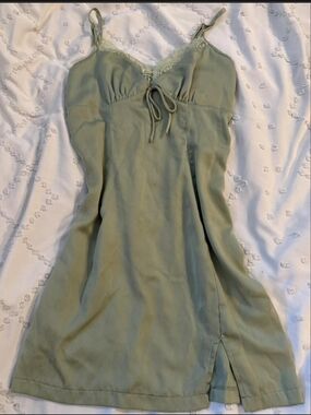 Princess Polly Sage Green Slip Dress